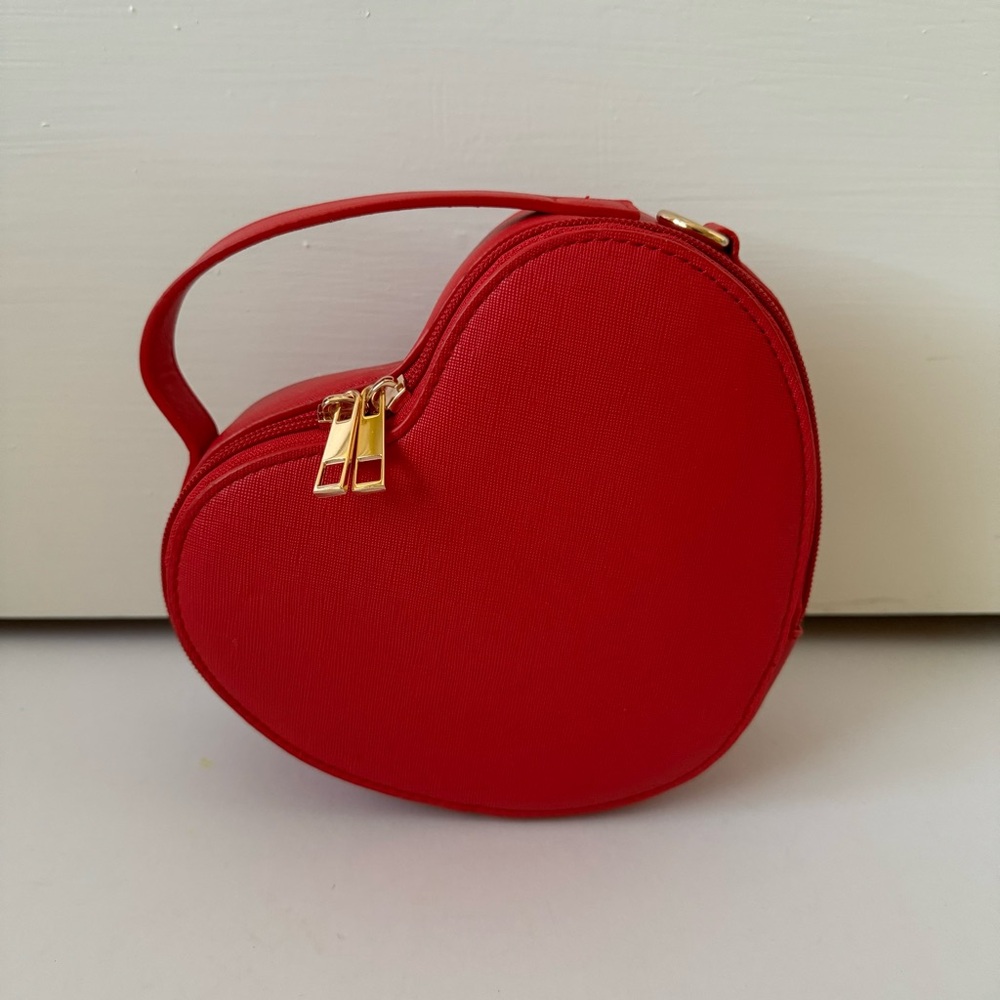 Like Dreams Red Heart Crossbody Bag